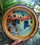 Mediterranean Bliss - Handmade Organic Wooden Tray & Wall Art