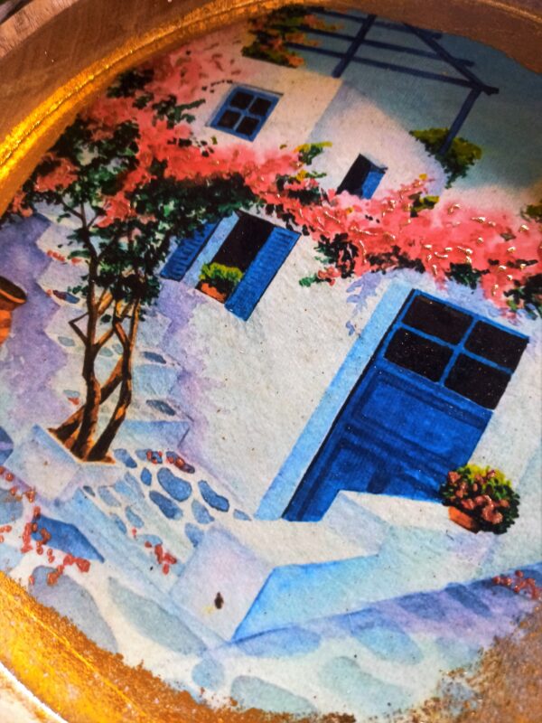 Mediterranean Bliss - Handmade Organic Wooden Tray & Wall Art - Image 2