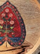 Sacred Bodhi Bloom Handcrafted Wooden Art Tray and Wall Art