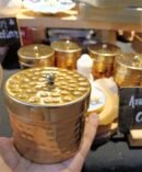 Hammered Gold Jar Candle - Mini