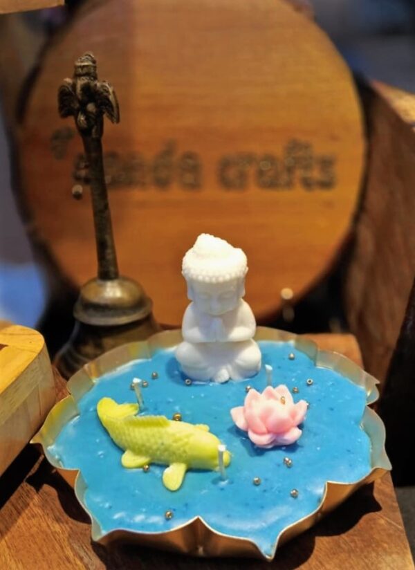 Buddha Lotus Pond Candle