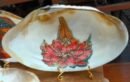 Anjali Aura Hand-Painted Namaste Shell Art in Mother of Pearl