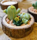 Succulent Garden Candle