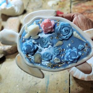 Sea Whisper Turtle Candle
