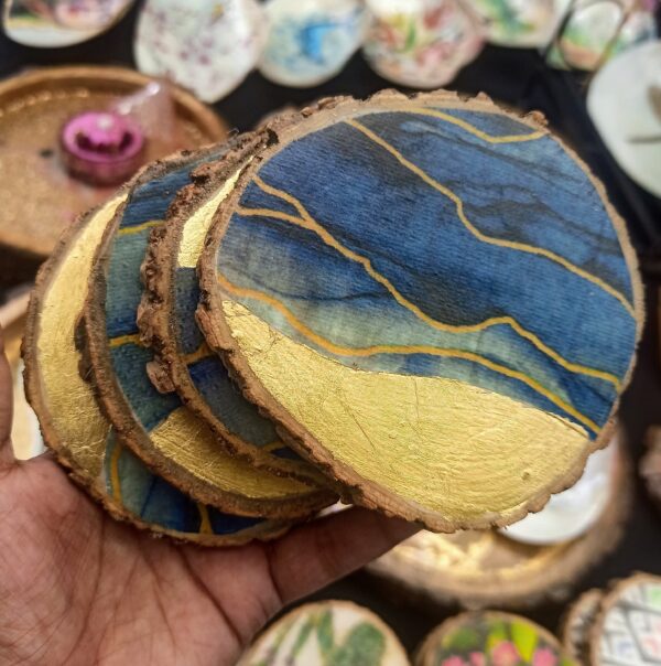 Celestial Tide Golden Coasters