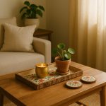 Handmade wooden coasters – eco-friendly sustainable home décor by Panda Crafts