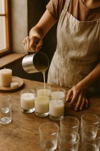 Handmade sustainable décor wooden coasters by Panda Crafts