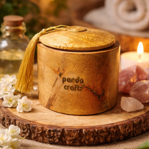 Sacred Calm Glow – Hand-Carved Scented Luxury Candle