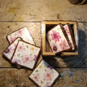 Positive Serenity Daisy Coaster Set