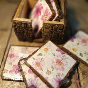 Positive Serenity Daisy Coaster Set