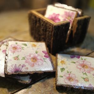 Positive Serenity Daisy Coaster Set