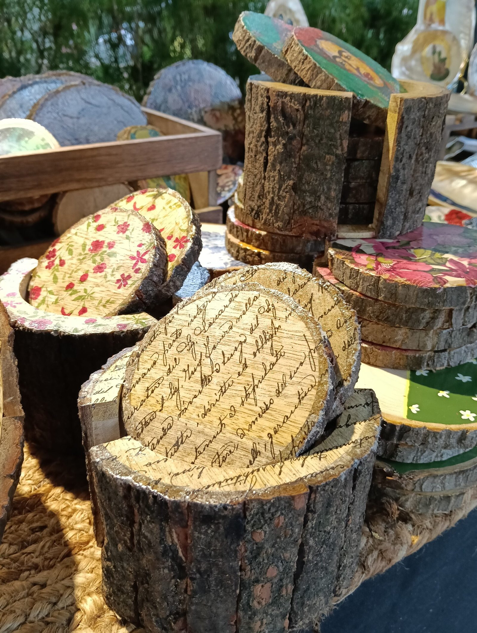 Whispers of Wood Script Luxe Coasters - Image 2
