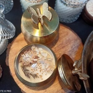 Butterfly Blossom Serenity Candle - Reusable Metal Jar