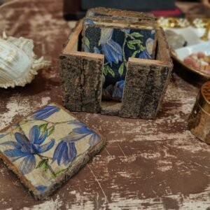 Bluebell Stackable Wooden Coasters Set of 6