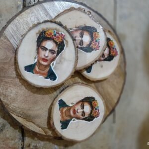 Frida Kahlo Minimal Coasters