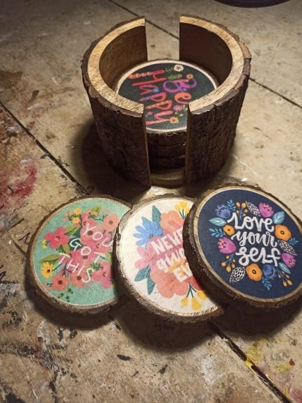 Joyful Affirmations Luxe Coasters - Image 5