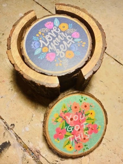 Joyful Affirmations Luxe Coasters - Image 4