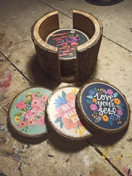 Joyful Affirmations Luxe Coasters - Image 3