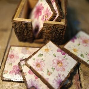 Positive Serenity Daisy Coaster Set