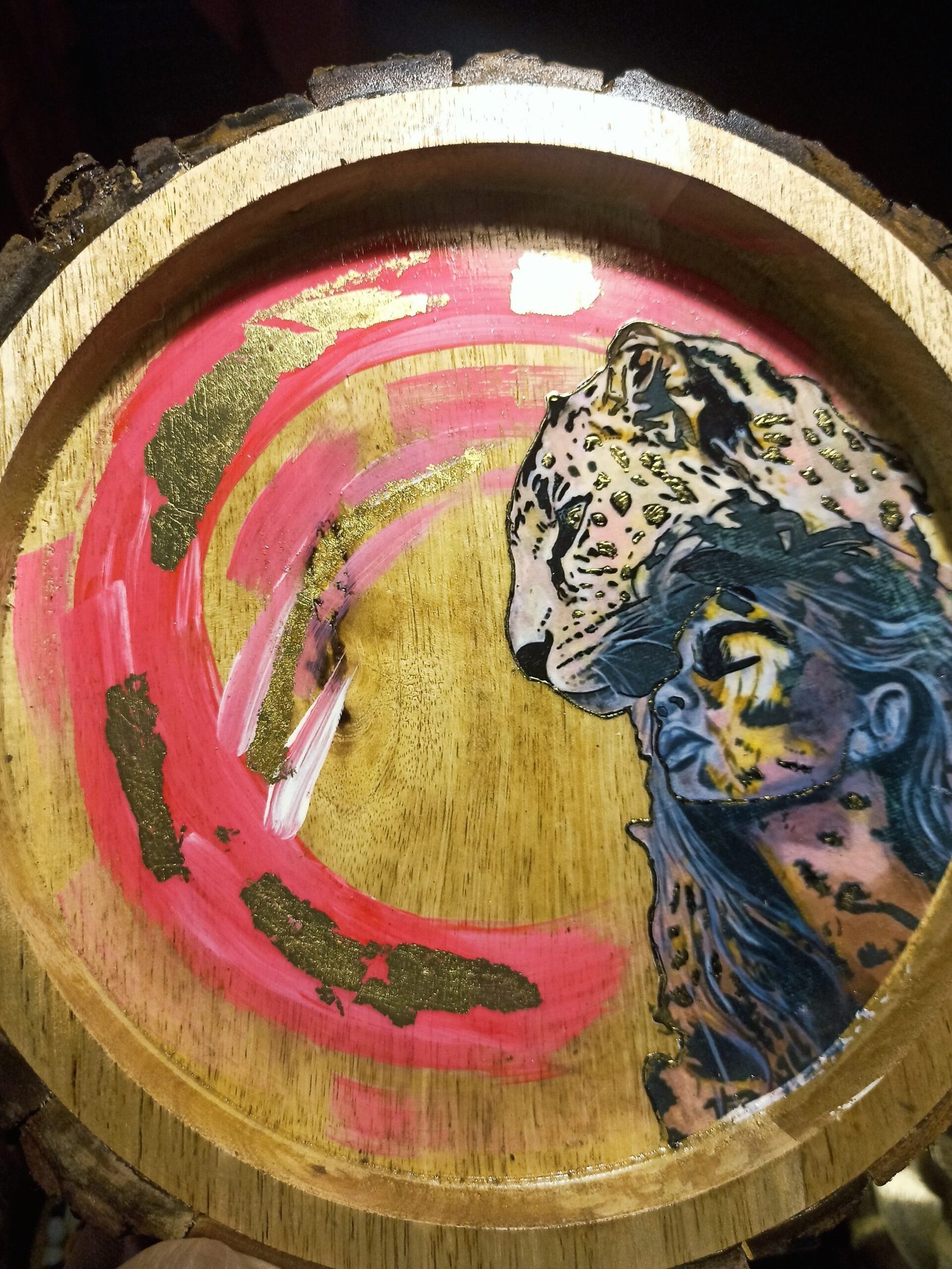 Spirit of the Wild – Handcrafted Organic Wooden Tray & Wall Art - Image 2